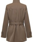 YAYING Sleek Wool Trench Coat EPKAW7201AK