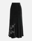EP YAYING Velvet Pleated Skirt