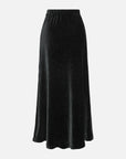 EP YAYING Velvet Pleated Skirt