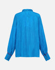 EP YAYING Silk Pleated Shirt