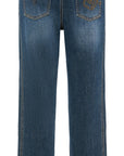 YAYING Blue Straight-Leg Jeans