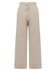 EP YAYING 100% Cashmere Relaxed Wide-Leg Knit Pants