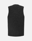 EP YAYING Wool Tweed Vest