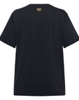 YAYING Silk-Cotton Printed Crew-Neck Short Sleeve T-Shirt