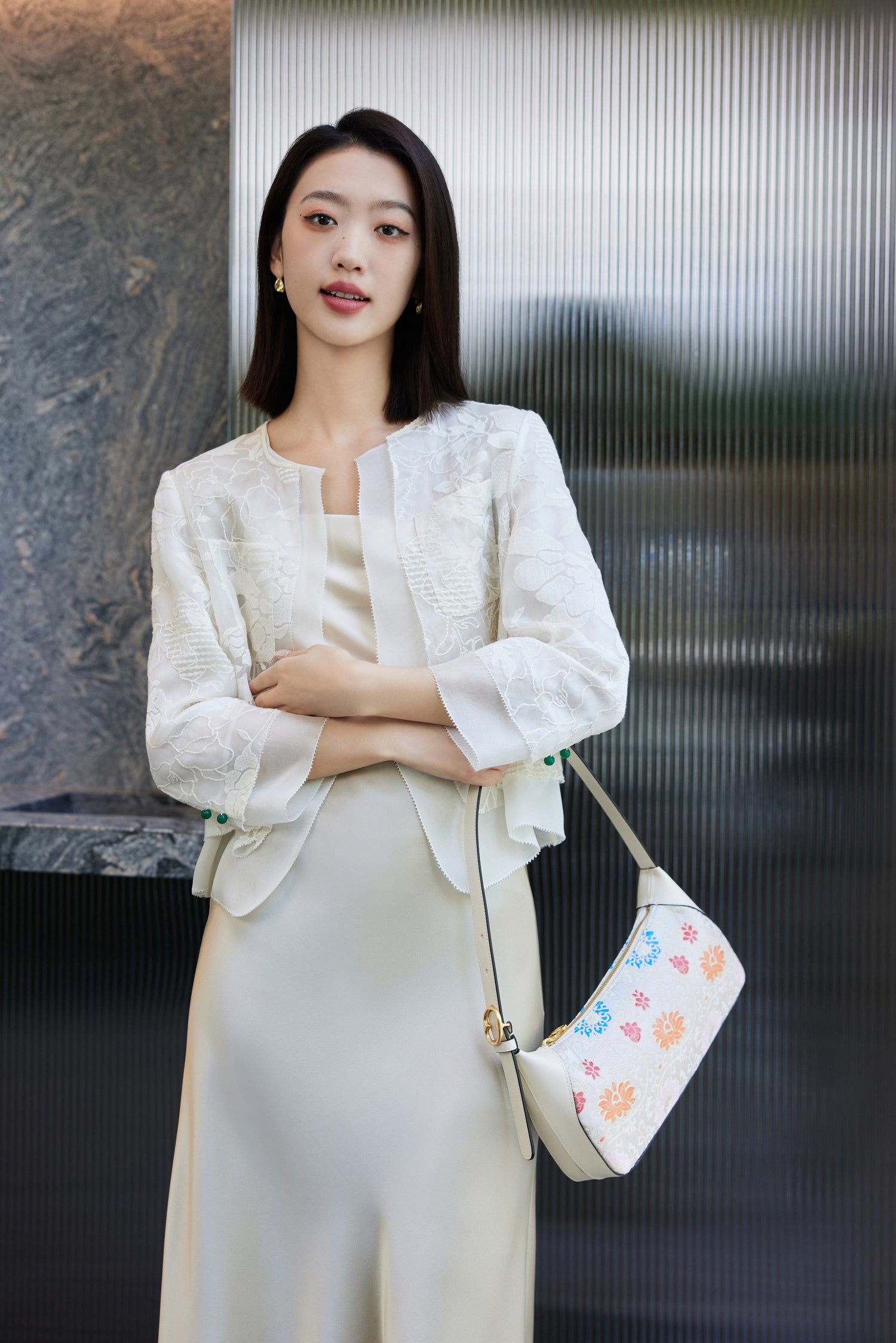 EP YAYING New Chinese Style Silk Jacket