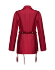 YAYING Red Waist Tie Jacket