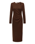 EP YAYING Wool Waist-Defining Dress