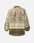 EP YAYING Mulberry Silk Printed Shirt EGKAS2307AG