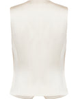 YAYING Cream Button Knit Vest