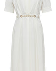 YAYING White Midi Dress