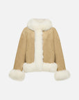 EP YAYING Fox Fur Short Coat EGKIAYQ01AT