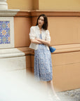 EP YAYING Traditional Chinese Style Floral Suspenders Dress