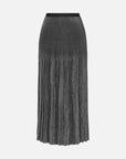 EP YAYING Gold Foil Pleated Skirt EGJIA3409AS