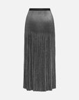 EP YAYING Gold Foil Pleated Skirt EGJIA3409AS