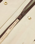 YAYING Beige Contrast Trim Coat