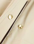 YAYING Beige Contrast Trim Coat