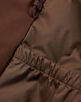 YAYING Beige Contrast Trim Coat
