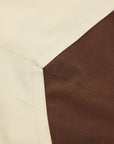 YAYING Beige Contrast Trim Coat