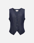EP YAYING Waist-Defined Fitted Layered Vest EGKEDJ010AZ