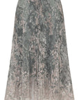 YAYING Embroidered Pleated Skirt