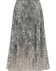 YAYING Embroidered Pleated Skirt