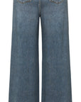 YAYING Retro Imitation Denim Straight Pants