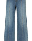 YAYING High-Waisted Wide-Leg Jeans