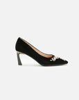 EP YAYING Rhinestone Velvet High Heels