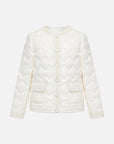 EP YAYING White Duck Down Tweed-Style Jacket EGKIAY137AW