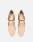 EP YAYING Color-Blocked Chunky Heel Mary Janes
