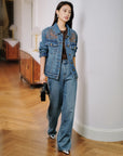 EP YAYING Retro Denim Jacket