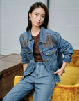 EP YAYING Retro Denim Jacket