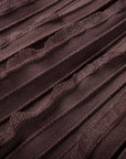 YAYING Elegant Textured Knit A-Line Midi Skirt