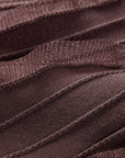 YAYING Elegant Textured Knit A-Line Midi Skirt