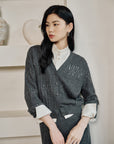 EP YAYING V-Neck Knit Cardigan