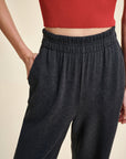 EP YAYING Minimalist Knit Casual Pants
