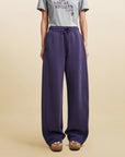 EP YAYING Curved Leg Wide Trousers