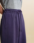 EP YAYING Curved Leg Wide Trousers