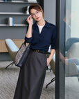 EP YAYING Textured Pleated Shirt EGKAA2106AZ