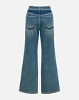 EP YAYING Color-Blocked Rhinestone Jeans