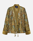 Chinese Style Gold Thread Jacquard Front-Closure Jacket