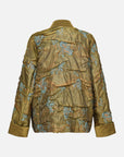 Chinese Style Gold Thread Jacquard Front-Closure Jacket
