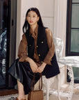 EP YAYING Wool Tweed Vest