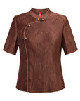 YAYING New Chinese Pleated Shirt
