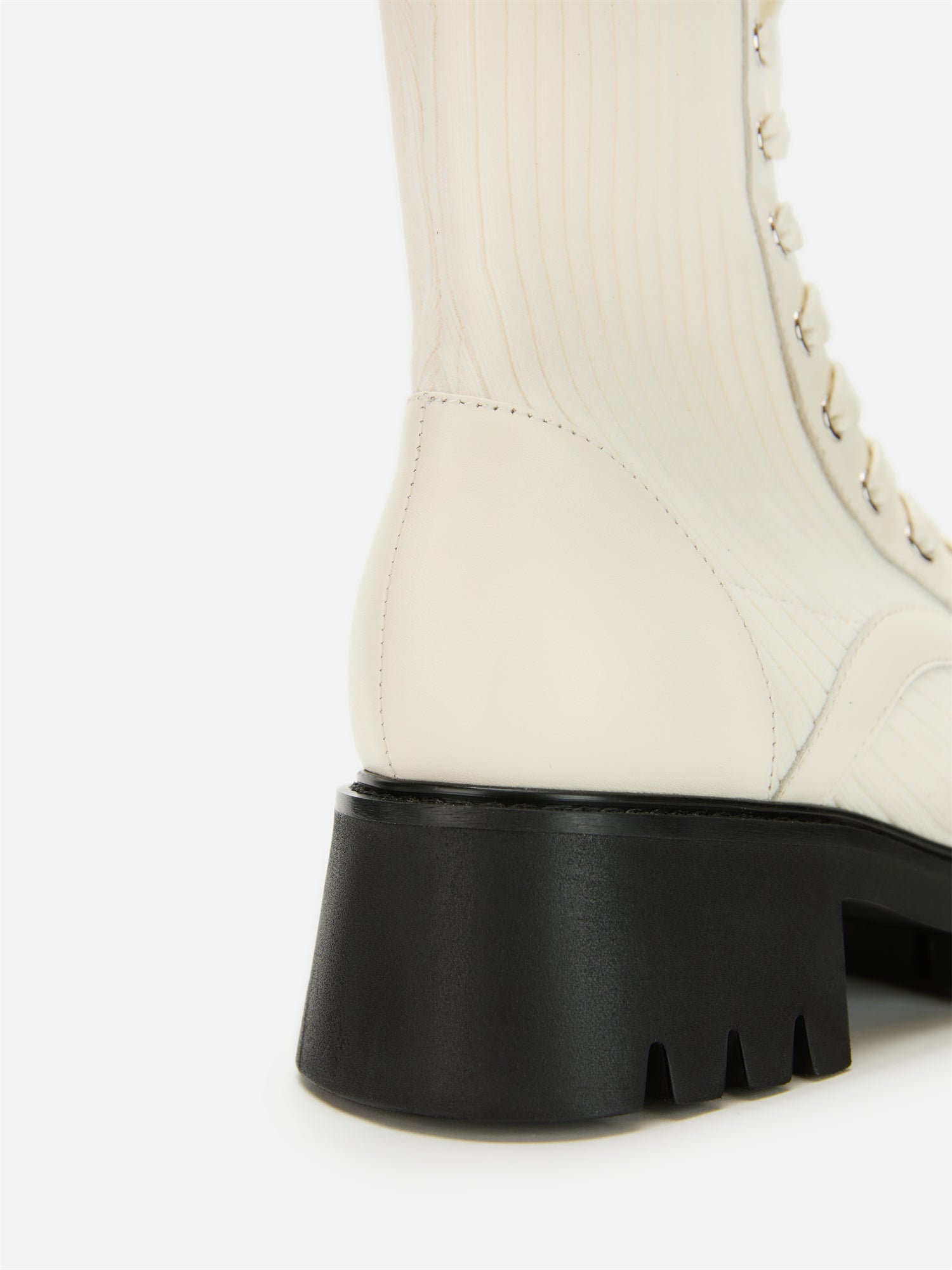 EP YAYING Knitted Chunky Heel Martin Boots