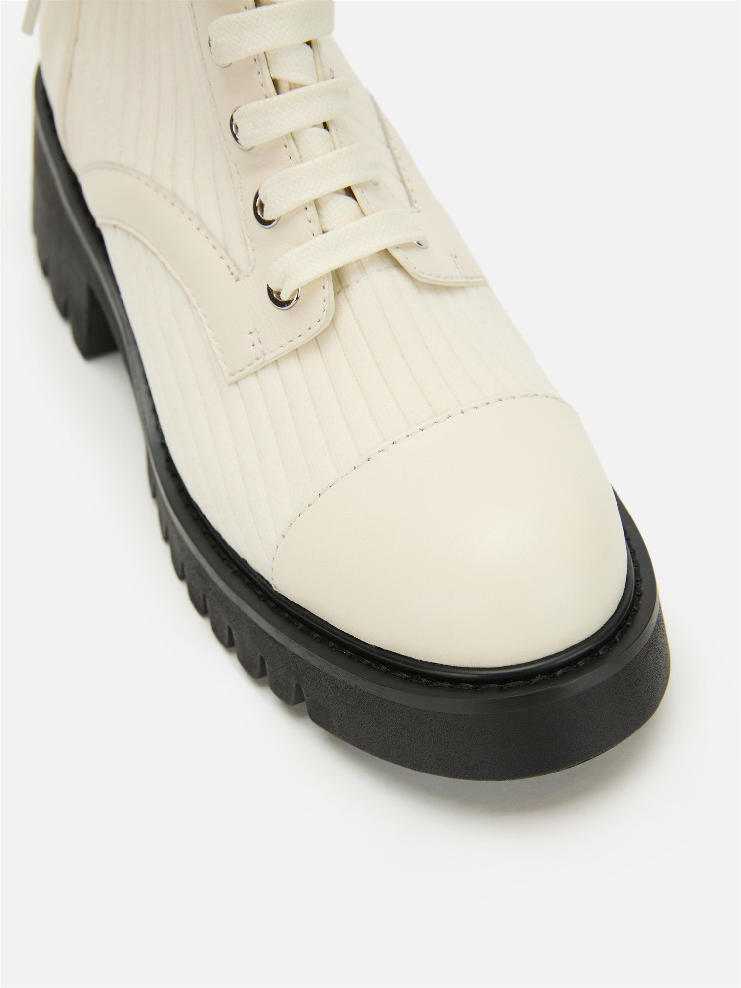 EP YAYING Knitted Chunky Heel Martin Boots