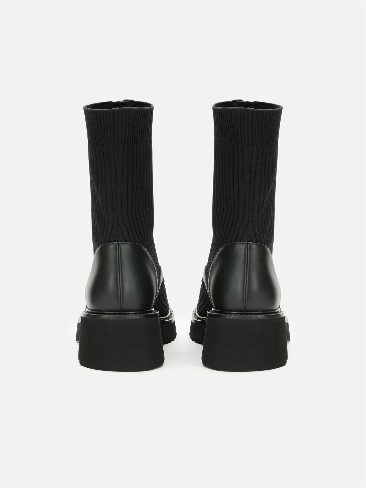 EP YAYING Knitted Chunky Heel Martin Boots