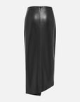 EP YAYING Split Bodycon Leather Skirt