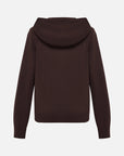 EP YAYING Cashmere Hooded Knitted Cardigan