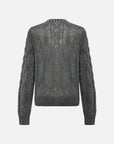 EP YAYING Mohair Knitted Cardigan